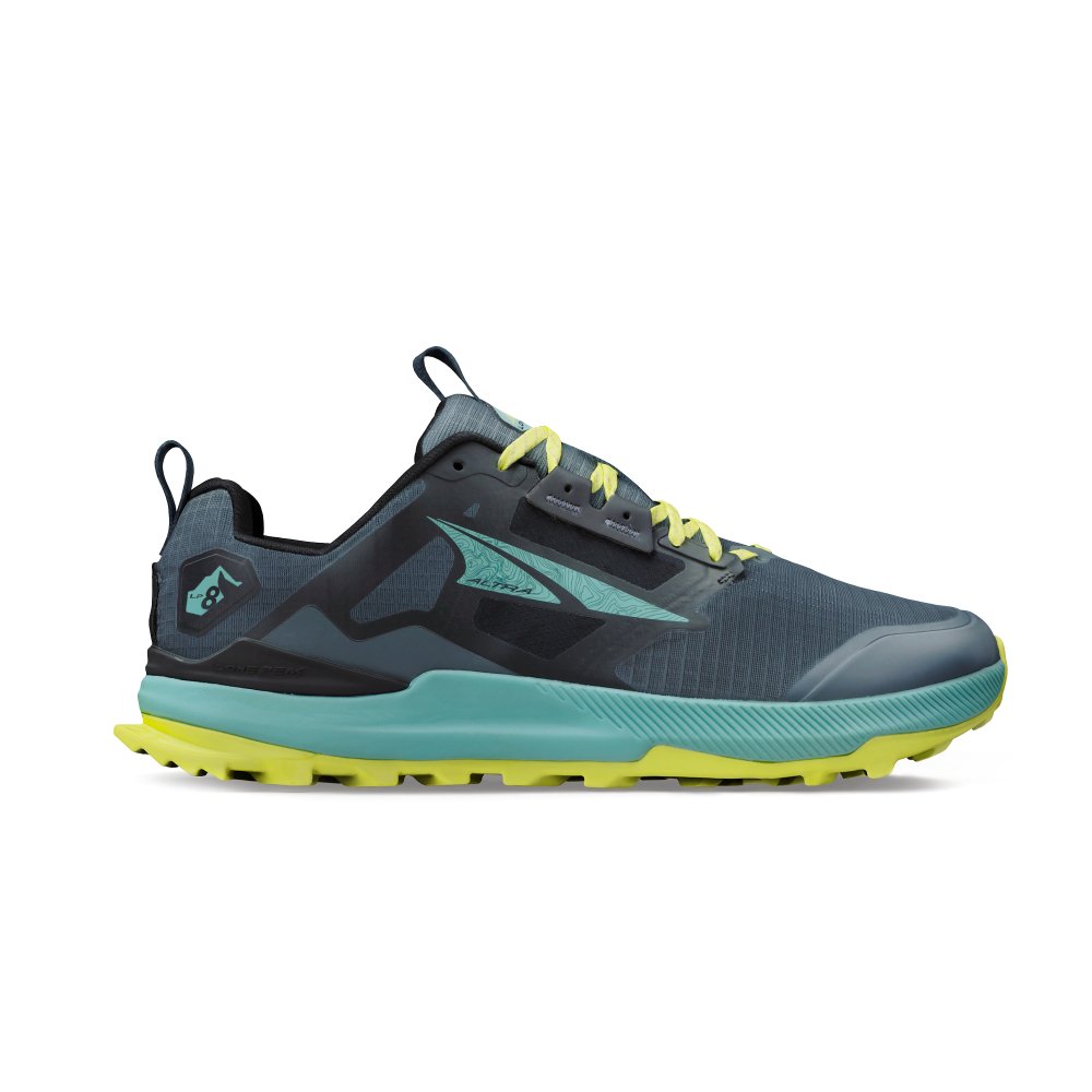Altra Men's Lone Peak 8 Trail Running Shoes - Black/Green