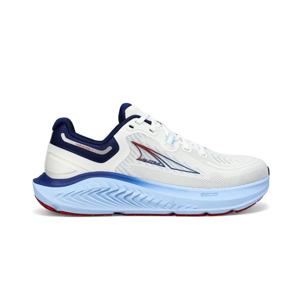 Altra Women's Paradigm 7 Running Shoes - White/Blue