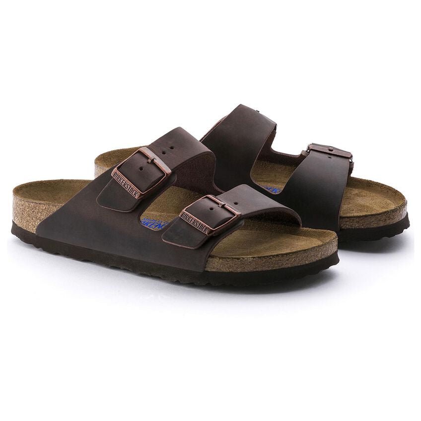 Birkenstock Unisex Arizona Soft Footbed Sandals - Habana Oiled Leather