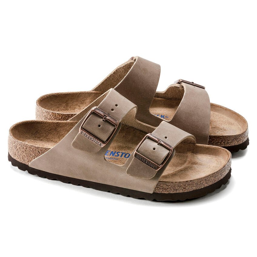 Birkenstock Unisex Arizona Soft Footbed Sandals - Tobacco Oiled Leather