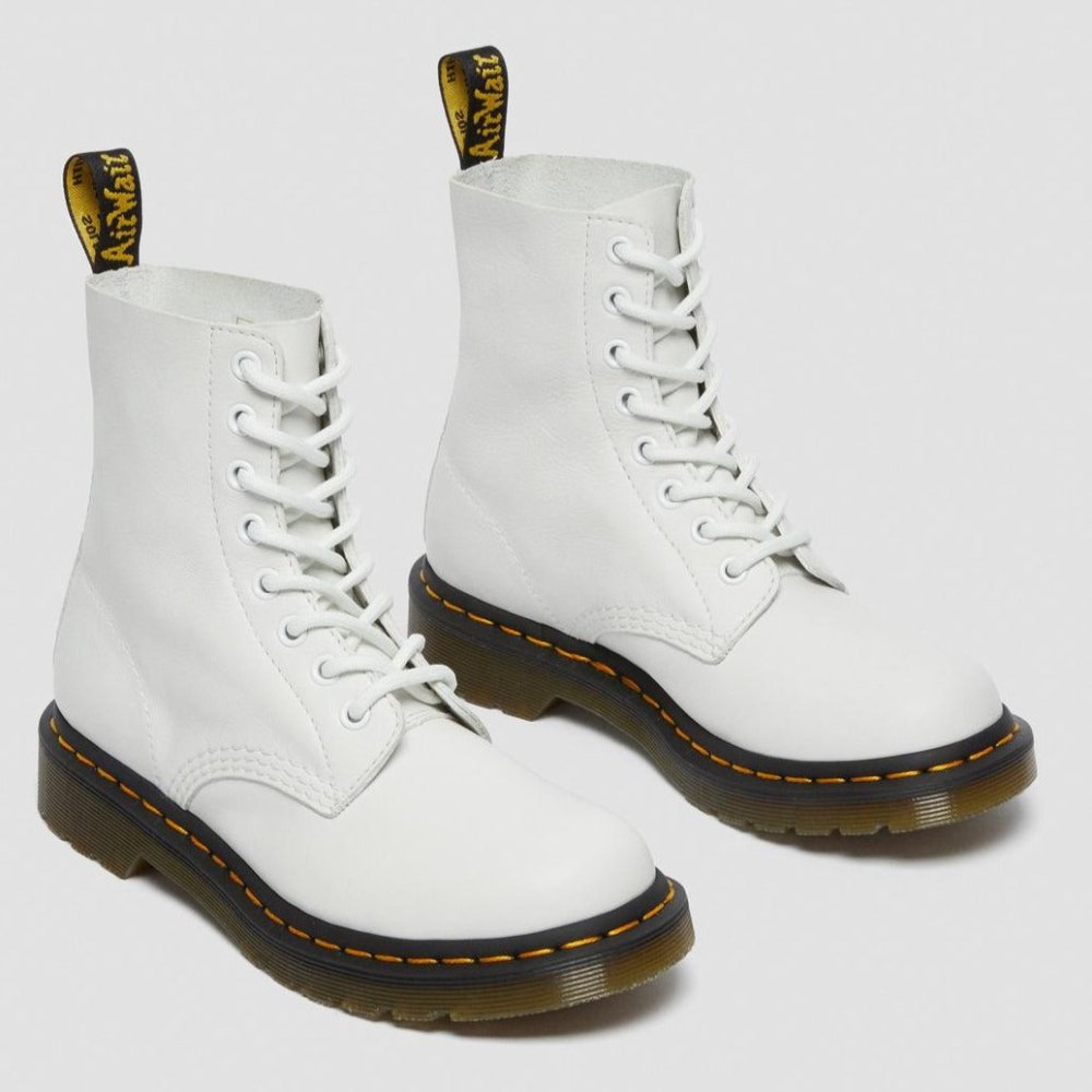 Dr. Martens Women's 1460 Pascal Virginia Leather Boots - White