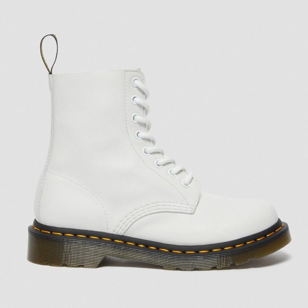 Dr. Martens Women's 1460 Pascal Virginia Leather Boots - White