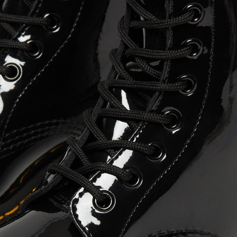Dr. Martens Women's 1460 Patent Leather Lace Up Boots - Black