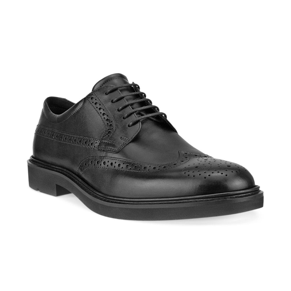 Ecco Men's Metropole London Wingtip Dress Shoe - Black Santiago