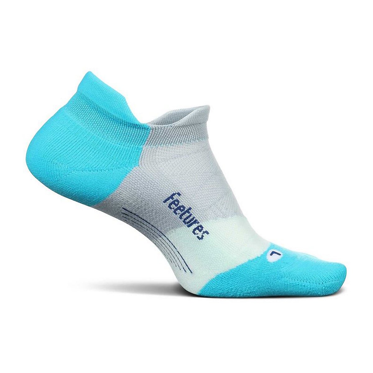 Feetures Elite Light Cushion No Show Tab Socks - A.I. Aqua