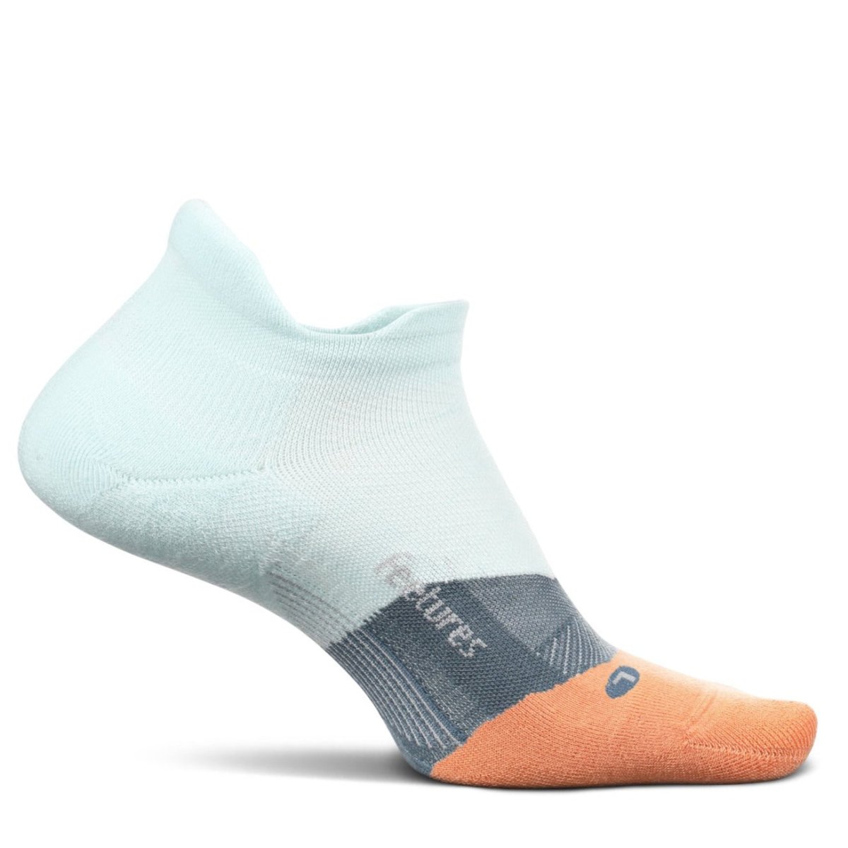 Feetures Elite Light Cushion No Show Tab Socks - Blue Glass