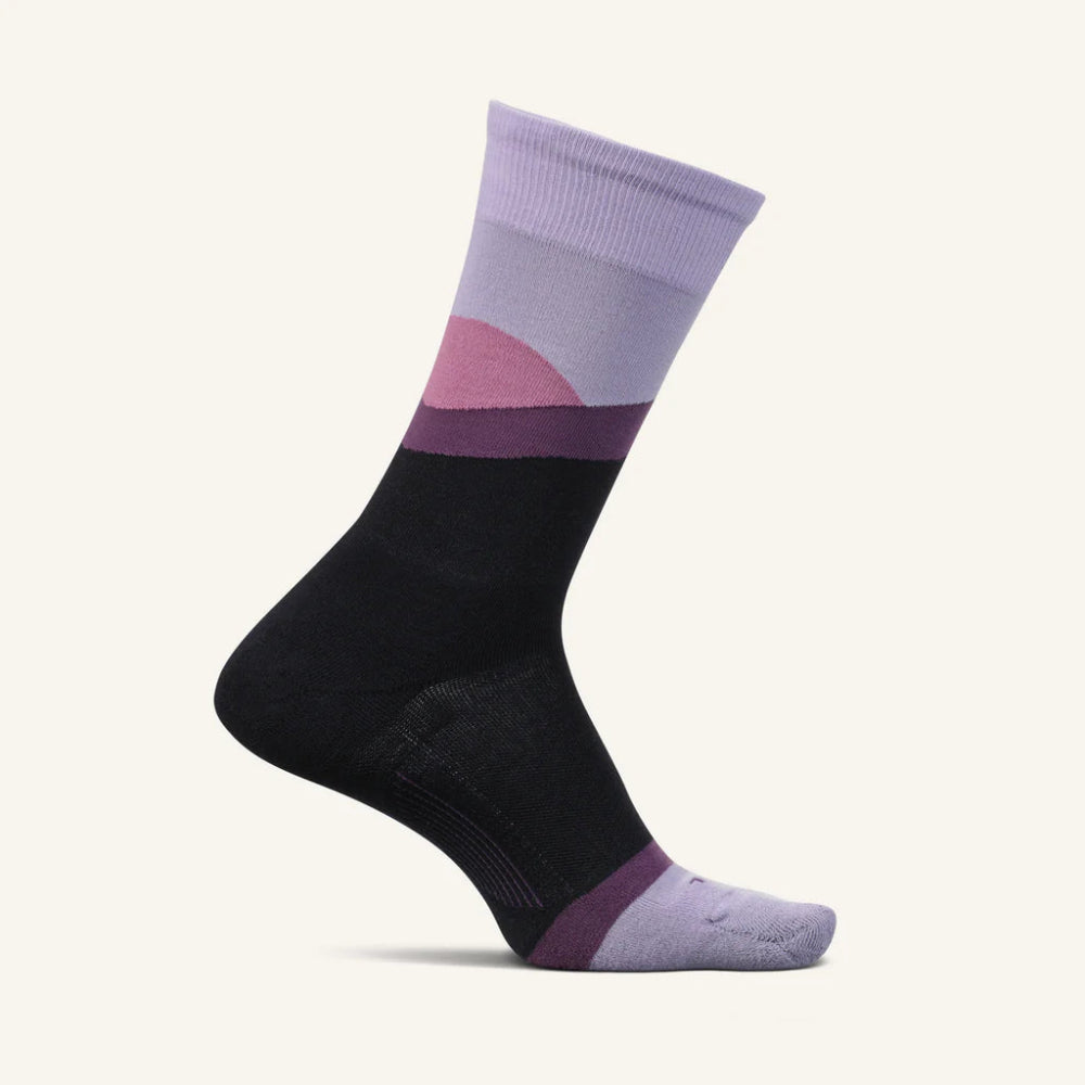 Feetures Everyday Women's Max Cushion Crew Socks - Rising Sun Navy