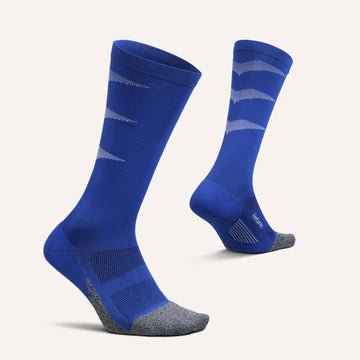 Feetures Graduated Compression Light Cushion Knee High Socks - Buckle Up Blue