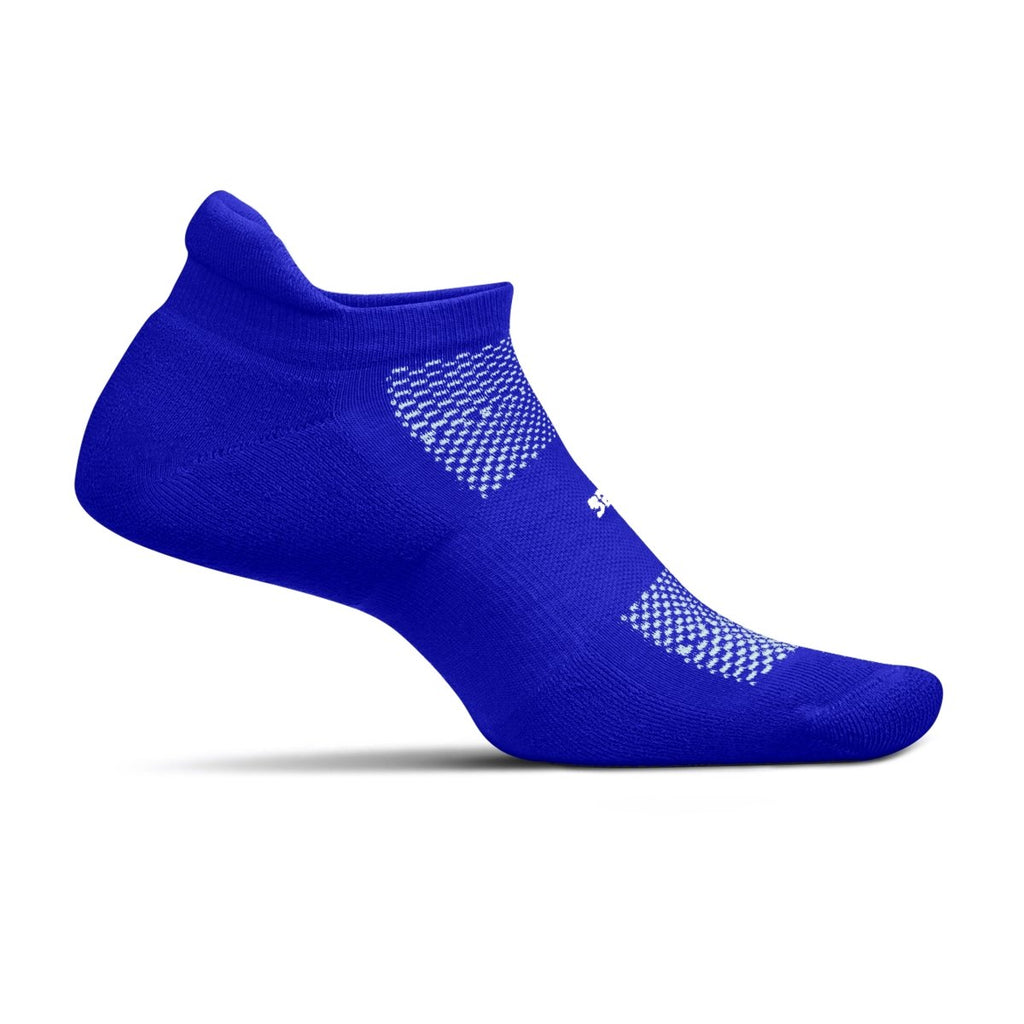 Feetures High Performance Cushion No Show Tab Socks - Boost Blue