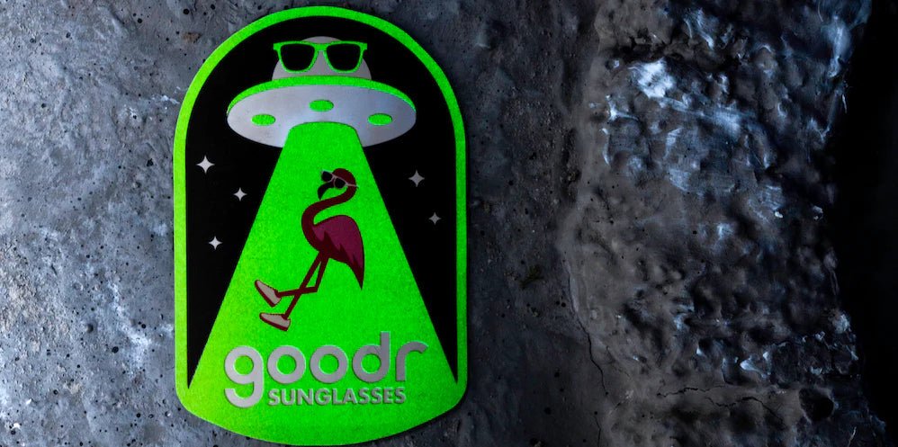 goodr Circle G Polarized Mirrored Sunglasses LIMITED EDITION: ALIEN ABDUCTION - Beam Me Up, Probe Me Later