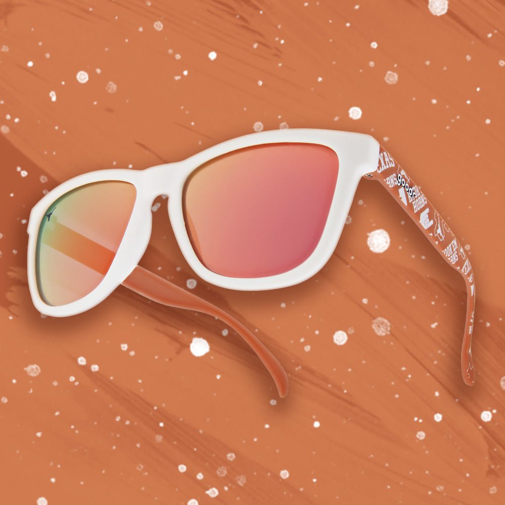 goodr OG Polarized Sunglasses Collegiate Collection - University of Texas - Bevo Vision