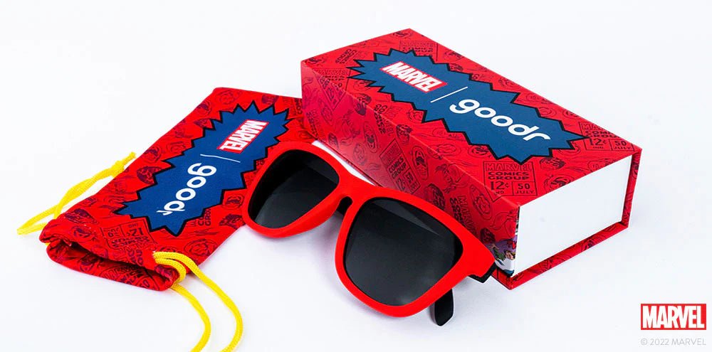 goodr OG Polarized Sunglasses Marvel Comics - Iron Man - Ironically, Not Made Of Iron