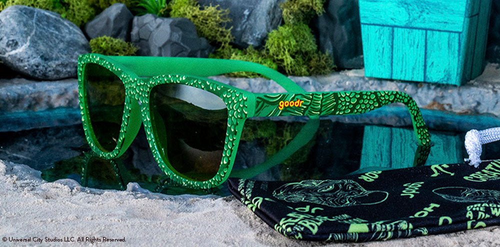 goodr Universal Monsters OG Sunglasses - Black Lagoon Drip