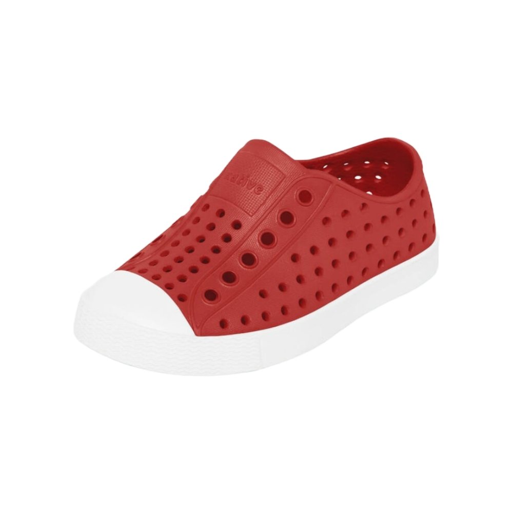 Native Shoes Jefferson Child (Little Kids/Big Kids) - Torch Red/Shell White