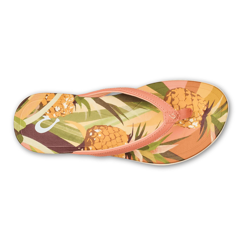Olukai Women's Ho'opio Hau Beach Sandals - Shell Coral/Pineapple