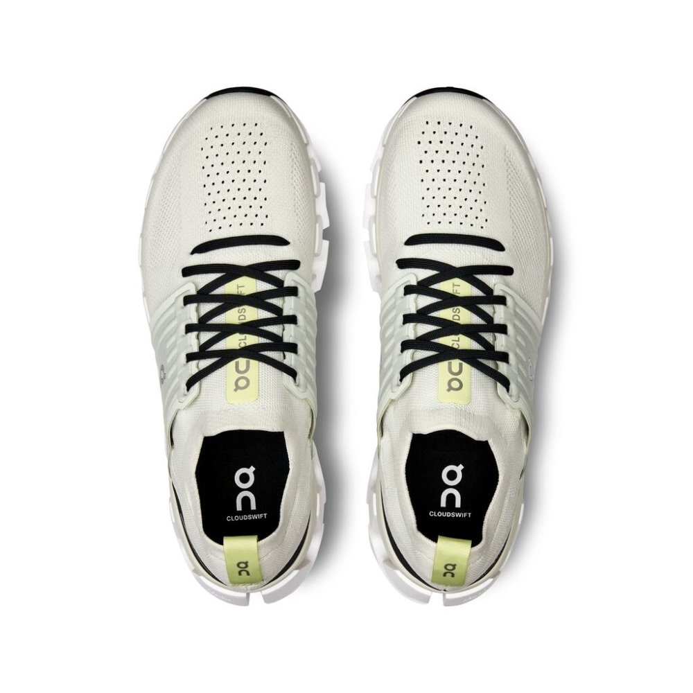 On Men's Cloudswift 3 Running Shoes - Ivory/Black
