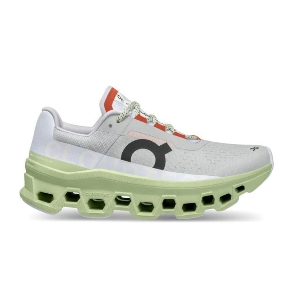 On Women's Cloudmonster Running Shoes - Glacier/Meadow