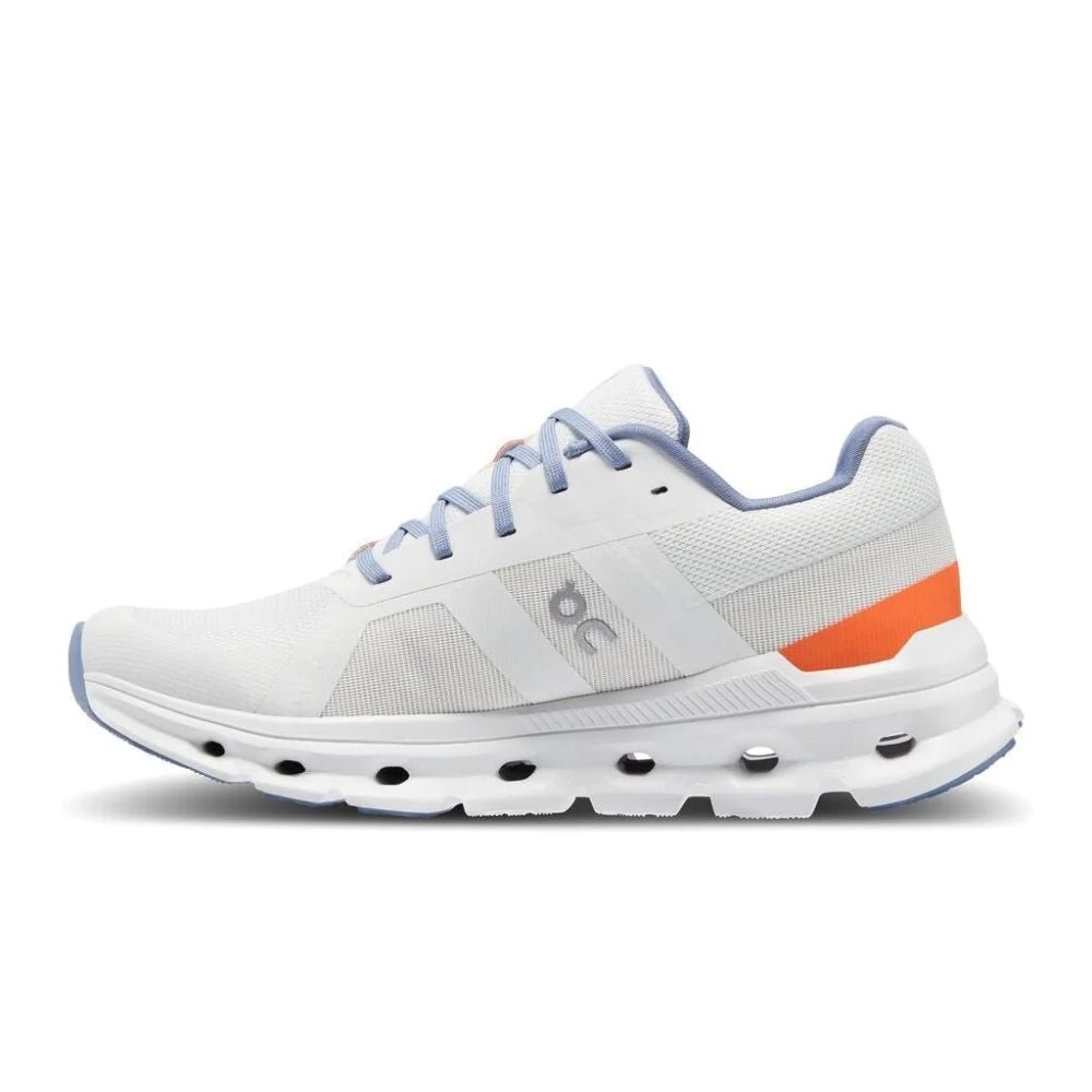 On Women's Cloudrunner Wide Running Shoes - Undyed-White/Flame