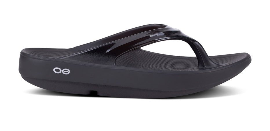 Oofos Women's Oolala Recovery Thong Sandal - Black