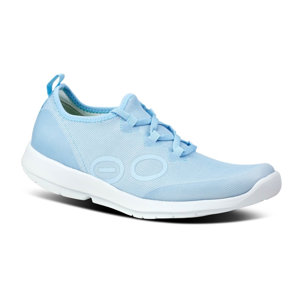 Oofos Women's OOmg Sport LS Low Shoe - Carolina Blue
