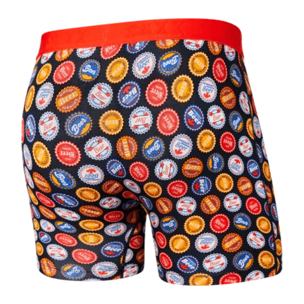 SAXX Men's Ultra Boxer Brief Underwear - Beers of the World Multi