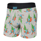 SAXX Men's Vibe Boxer Brief Underwear - Pants Drunk Grey Heather
