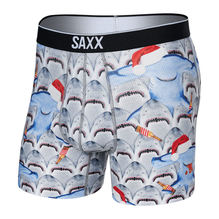 SAXX Men's Volt Breathable Mesh Boxer Brief - Get Hammered- Multi