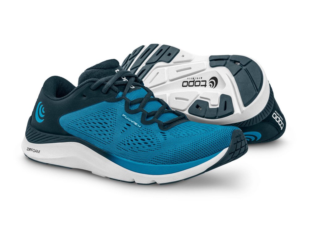 Topo Athletic Men's Fli-Lyte 4 Running Shoes - Blue/White
