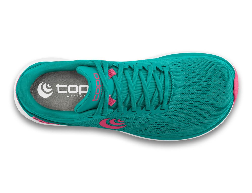 Topo Athletic Women's Phantom 3 Running Shoes - Teal/Pink