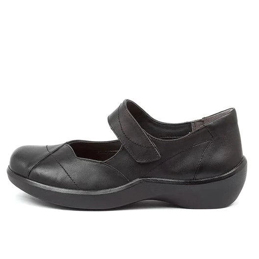 Ziera Shoes Women's Ariel Comfort Mary Jane - Black Leather